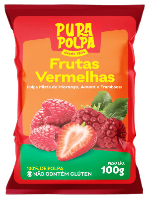 Embalagem de Polpa de Frutas Vermelhas